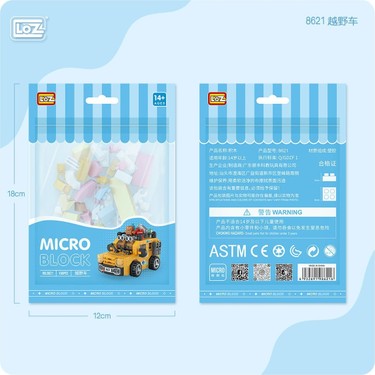 LZ8621 Loz Araba Blok Seti Mini Poşet -Vagon Life Fiyatı