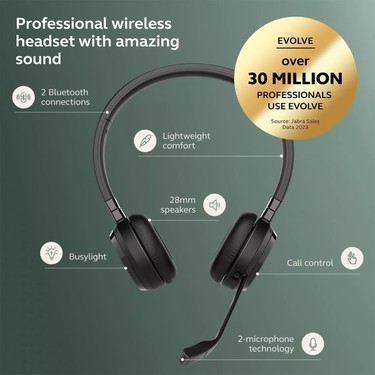 Jabra Evolve 65 Te Kablosuz Stereo Kulaklık Microsoft Teams Fiyatı