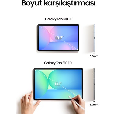 Samsung Galaxy Tab S10 FE 8GB 128GB SM-X520 Tablet -Mavi Fiyatları