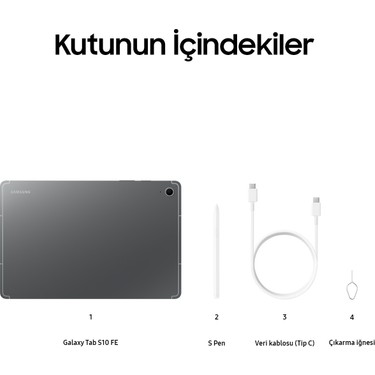 Samsung Galaxy Tab S10 FE+ 8GB 128GB SM-X620 (Samsung Fiyatı