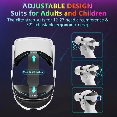 Oculus Quest 2 Için 10000MAH Pilli Kafa Bandı Rgb Battery Fiyatı