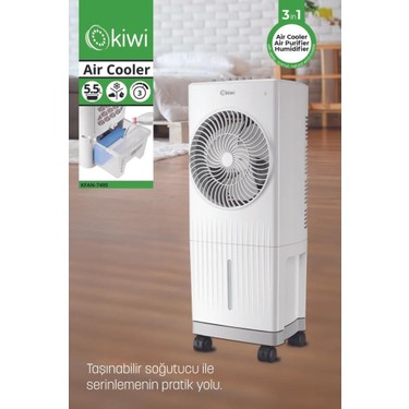 Kiwi KFAN-7495 3in1 Beyaz Evaporatif Hava Soğutucu Fiyatı