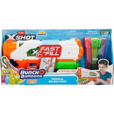 56568 Sun-Zur-X-Shot Water Balon Atan Su Tabancası Bunch O Fiyatı