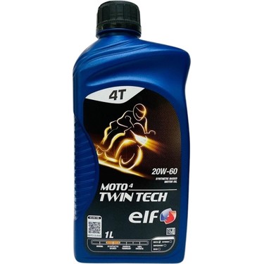 MOTO 4 TWIN TECH Motoröl 20W60 – 1 Liter, Für 4-Takt-Motorräder, Hochviskos