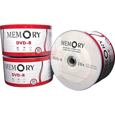 Memory Boş Dvd-r 4.7 Gb 16X 120Dk 50 Adet Fiyatı