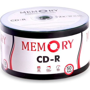 Memory 700MB 52X80 DK Boş Cd-R 50 Adet Fiyatı - Taksit Seçenekleri