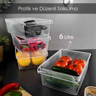 Meleni Home 4 Adet Dolap Içi Buzdolabı Düzenleyici - Meyve Fiyatı