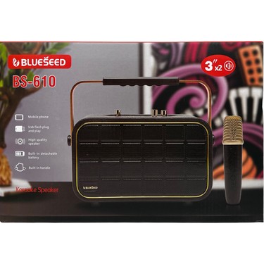 Blueseed Bs-610 Karaoke Box Kablosuz Hoparlör - Speaker Fiyatı