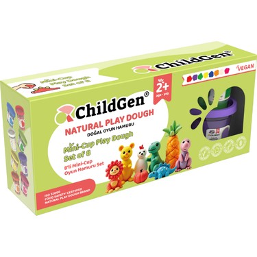 Doğal Oyun Hamuru - Mini-Cup- 8'li Set (8X65GR) Fiyatı