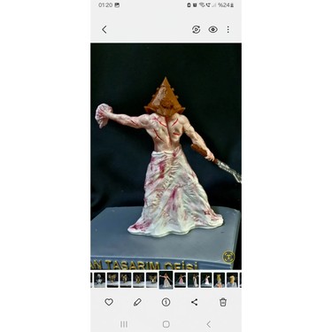 Pyramid Head Figür Silent Hill Piramit Kafa 18 cm Fiyatı