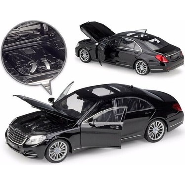 1/24 Ölçek Mercedes-Benz S Class Model Araba Siyah Fiyatı