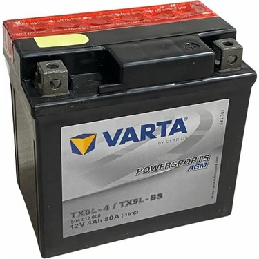 Varta 12V 4 Ah Motosiklet Aküsü Agm 80 A (En) (114*71*106) Fiyatı