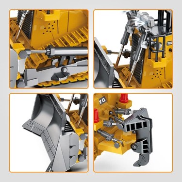 Işıklı Sesli Full Fonksiyon Metal Hareketli Buldozer 9 Kanal Fiyatı