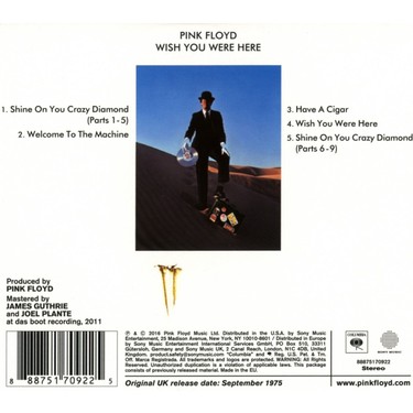CD - Pink Floyd / Wish You Were Here (Plak Değildir Cd) Fiyatı