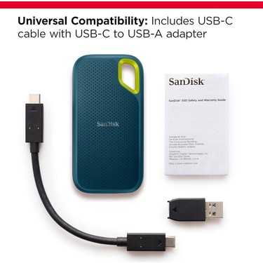 Sandisk Extreme 1 Tb 1050MB/S Taşınabilir Ssd, USB 3.2 Gen 2 Fiyatı