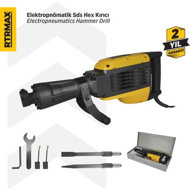 RTM2765 Elektropnömatik Sds Hex Kırıcı 1700 W 55 Jul Fiyatı