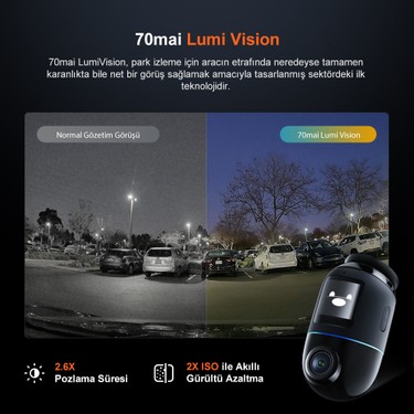 70MAI Dash Cam Omni X800-2 Set Ultra Hd 4K Çözünürlük Araç Fiyatı