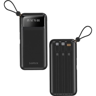Sunix 10.000 Mah Dijital Göstergeli Kendinden Kablolu Fiyatı