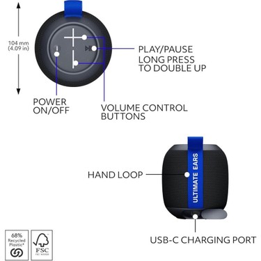 Logitech Ultimate Ears Wonderboom Play Taşınabilir Fiyatı