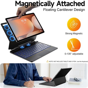 Samsung Galaxy Tab S9 Fe Plus 12.4 Tablet Uyumlu Magic Fiyatı