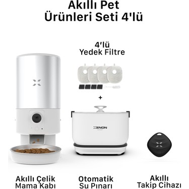 Xenon Smart Akıllı 5lt Hazneli Çelik Mama Kabı Otomatik Fiyatı