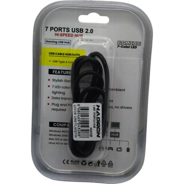 Emre Bilişim Gaming 7 Port USB 2.0 Hub Çoğaltıcı 480MBPS 7 Fiyatı