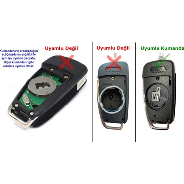 Kasey Audi A1 A3 A4 A6 Uyumlu Anahtar Kumanda Kabı Oto Fiyatı