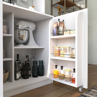 Yıldız Elegance Çok Amaçlı Camlı Mutfak Kiler Dolabı - Mat Fiyatı