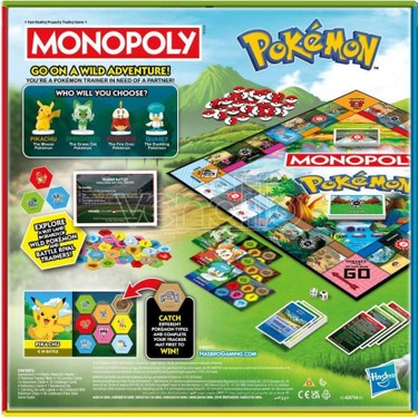 【新品未使用】pokemon MONOPOLY ポケモン　モノポリー Monopoly Pokemon (Ingilizce) Fiyatı - Taksit Seçenekleri