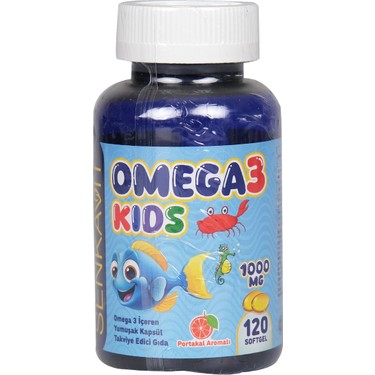 Senkavit Omega 3 For Kids Portakal Aromalı 120 Li Softjel Fiyatı