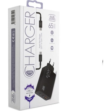 Subzero Universal Uyumlu 65W Usb+Pd+Pd ( 3 ) Girişli Süper Fiyatı