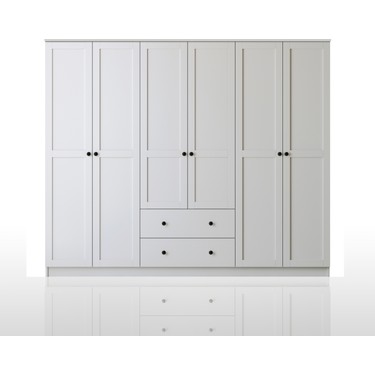 Rabi Mobilya Side 6 Kapak 2 Çekmece Gardırop Fiyatı