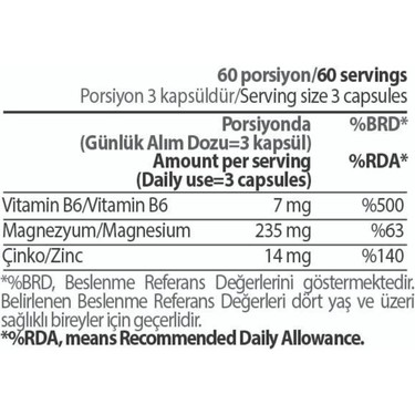 Hardline Nutrition ZMA 180 Kapsül - (Magnezyum, Çinko ) Fiyatı