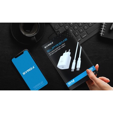 Syrox Samsung Galaxy Tab S9 Fe Uyumlu 25W Şarj Adaptörü ve Fiyatı