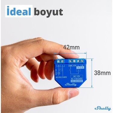 Shelly Plus 1 Wi-Fi ve Bluetooth Akıllı Röle Fiyatı