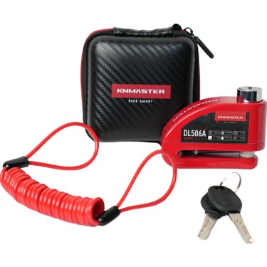 Knmaster DL506A 6mm Alarmlı Disk Kilidi | Hatırlatma Kablosu Fiyatı