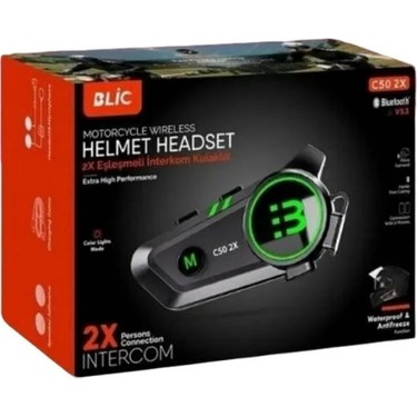 C50 2x Bağlantılı Telsizli Bluetooth Motosiklet Kask Fiyatı