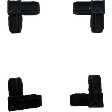 SİNEKLİK TAMİR 17X25 Sineklik Köşe Takozu 12 Adet Siyah Fiyatı