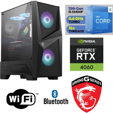 MSI Gaming Pc Ddr4 – Rtx 4060 8gb – Intel I5 13400F – 16GB Fiyatı