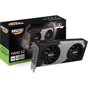 INNO3D RTX5060Ti 16GB Twin X2 128Bit GDDR7 Ekran Kartı Fiyatı
