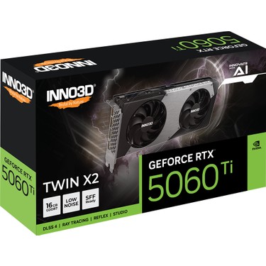 INNO3D RTX5060Ti 16GB Twin X2 128Bit GDDR7 Ekran Kartı Fiyatı