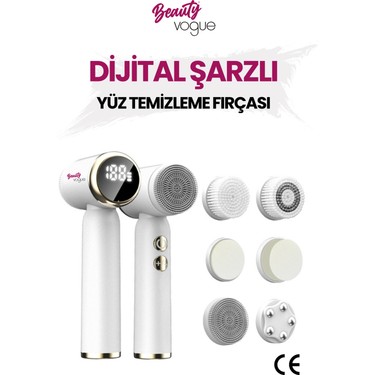 Beauty Vogue 6 Başlık 3 Aşamalı LED Şarjlı Ekranlı Peeling Fiyatı