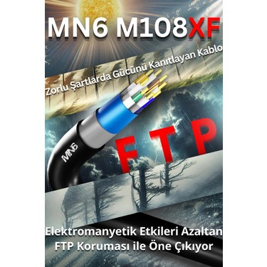 Mn6 M108XF 100 Metre Internet Kablosu/ftp 0,60MM Cat6 Fiyatı