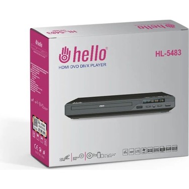 HELLO HL-5483 HD DIVX DVD Oynatıcı USB ve HDMI Çıkışlı Fiyatı