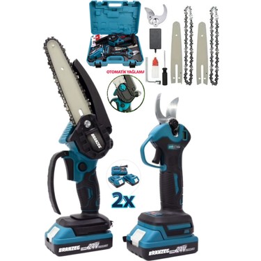 Branzeg 36V Şarjlı İkili Ağaç Budama Testere Seti Fiyatı