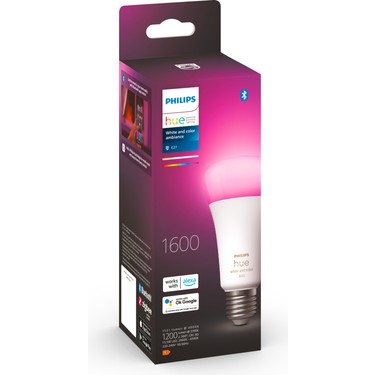 Philips HueWCA 13.5-100W E27 1600 Lumen Renkli Akıllı Ampul Fiyatı