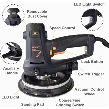 Maxxt MS810 Alçıpan Zımpara 225MM 810 W. Fiyatı