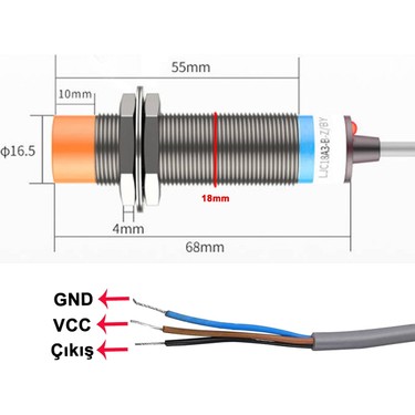 Alkatronik LJC18A3-H-Z/BY Kapasitif Sensör Pnp No 1-10MM Fiyatı