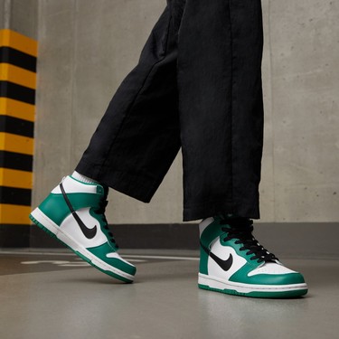 Nike Dunk High Celtics (Gs) Genç ve Kadın Deri Yüksek Fiyatı