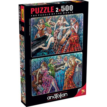 Anatolian 2x500 Parçalık Puzzle - Renkli Notalar 1/2 3612 Fiyatı